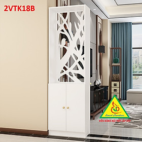 Tủ kệ trang trí kiêm vách ngăn phòng khách , nhà bếp 2VTK18- Nội thất lắp ráp Viendong Adv