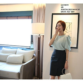 Q59819 ÁO KIỂU CỔ TRÒN