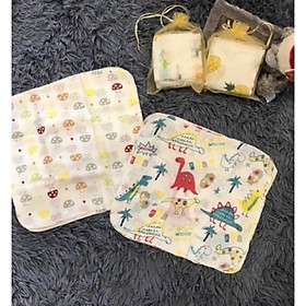Combo 10 Khăn xô sữa hình xuất nhật cho bé (Mẫu ngẫu nhiên)