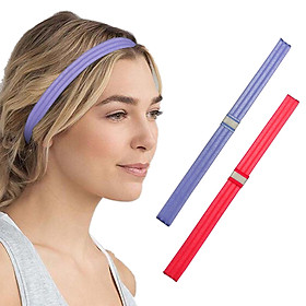 Sport Headband Sweatband Hair Band Anti-slip Headwear Elastic Hair Band 2PCS