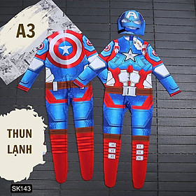 ĐỒ BỘ BÉ TRAI TAY DÀI HÌNH SIÊU NHÂN NHỆN SPIDERMAN TỪ 12-42KG BỘ ĐỒ SIÊU NHÂN LIỀN THÂN