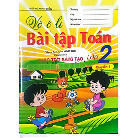 Vở Ô Li Bài Tập Toán Lớp 2 Quyển 1  Bám Sát Sách Giáo Khoa Chân trời Sáng