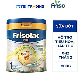 Sữa Bột Frisolac Pro 1 800G cho trẻ từ 0-12 tháng tuổi