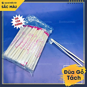 Mua Sỉ 100 đôi đũa gỗ tách dùng 1 lần tiện lợi