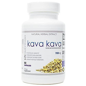 Kava Kava | 700mg Capsules | Stress Relief and Anxiety Supplement | Mental Calmness, Positive Mood | Piper Methysticum Extract | 30 Day Supply | 60 Capsules