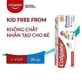 Kem đánh răng Colgate Kid Free From 3-5 80g