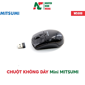 Mua Chuột Không Dây Mini Mitsumi W5608  Nhỏ Gọn  Thích Hợp Cho Người Bàn Tay nhỏ  Trẻ Em Học Online  - Hàng Chính Hãng