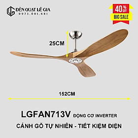 Mua  GIẢM GIÁ SỐC  Quạt Trần 3 Cánh Gỗ Thật | Quạt Trần INDOCHINE | Quạt Trần DECOR Đẹp - Hàng Nhập Khẩu