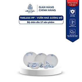 Mua Bộ Chén Dĩa Sứ Minh Long 10 người 17 Sản Phẩm - Timeless IFP - Vườn Nhà Sương Mờ