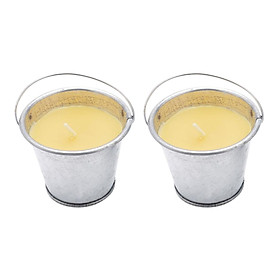 Mua Bộ 2 Nến Thơm Xô Thiếc Nhỏ Hương Sả Chanh Quang Minh Candle Ftramart RID1458 (Bạc)