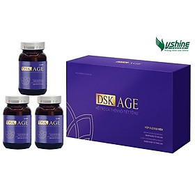 Viên uống nội tiết tố nữ DSK AGE giúp cân bằng nội tiết tố, giúp giảm nám, sạm da, nhăn da giúp da săn chắc - Hộp 3 Lọ x 15 Viên