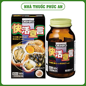 Viên Uống Bổ Gan, Giải Độc Gan, Tăng Cường Sinh Lý Nam Orihiro Hàu Tỏi Nghệ Nhật Bản 180 Viên
