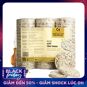 Bánh gạo lứt ăn kiêng, tập GYM GUfoods - có 3 lựa chọn yến mạch, huyết rồng, tím than (500g)