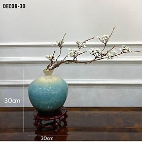 Bình tặng kèm hoa giả decor trang trí phòng tân cổ điển Decor-30