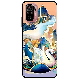 Ốp lưng dành cho Xiaomi Xiaomi Redmi Note 10 - Redmi Note 10 Pro - mẫu Thác Thiên Nga