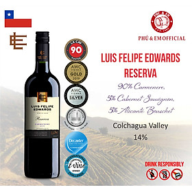 Rượu Vang Đỏ Chile Luis Felipe Edwards Reserva Carmenere