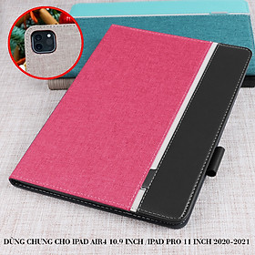 Bao Da TPU Cho iPad Pro M1 11 inch  2020/2021 Khay Dẻo Chống Sốc Nắp Gập Vải Jean