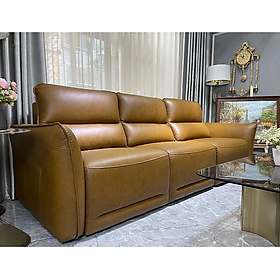 Mua Sofa chỉnh điện 100% da bò Italy Tundo màu vàng – SFBDCT01 2m7 hàng cao cấp chuẩn da bò nhập khẩu Ý