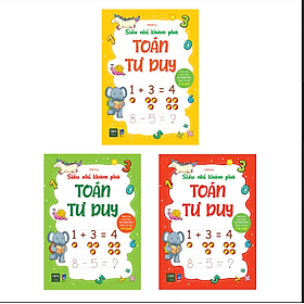 Combo 3 cuốn siêu nhí khám phá toán tư duy