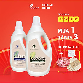 Nước Lau Sàn Hữu Cơ Bồ Hòn Ecocare - 100% thực vật, tinh dầu khử mùi, đuổi muỗi, chống trượt, kháng khuẩn - Chai 1000ml