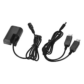 Dây Nối Đầu USB Kép Andoer Cho Máy Canon Eos 5D Mark Li Dr-E6 Dc Lp-E6 Đen