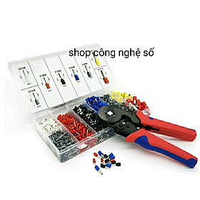 Mua Kìm bấm cos vuông HSC8 6-4A tự điều chỉnh kèm 1250 đầu cos đủ loại cos ống tròn cos pin