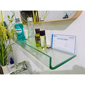 Kệ kính uốn cong Kibath KT 12x50 cm