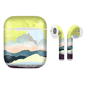 Mua Miếng dán skin cho AirPods in hình giả sơn mài - GSM030 (AirPods  1 2  Pro  TWS  i12)