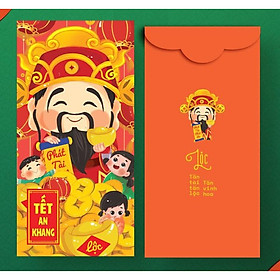 Bao Lì Xì - Tết An Khang - Lộc (Bộ 10 Cái)