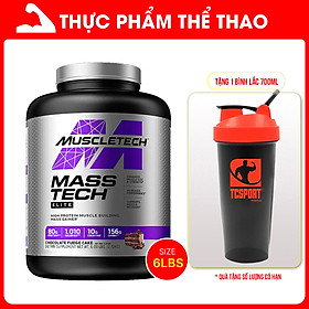 Sữa Tăng Cân Tăng Cơ Mass Tech Elite 6lbs (~2.72kg) - Nhiều Hương Vị - Hàng Nhập Khẩu Chính Hãng Muscletech - Kèm Quà Tặng