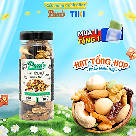 Hạt Dinh Dưỡng Tổng Hợp Mix 6 Loại Macca, Hạnh Nhân, Hạt Điều, Nhân Hạt Óc Chó, Hạt Bí, Nho Úc Pams