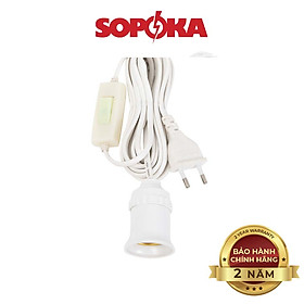 Bộ dây đuôi đèn liền công tắc SOPOKA ĐS sẵn phích siêu tiện lợi - Dây 2,5 mét