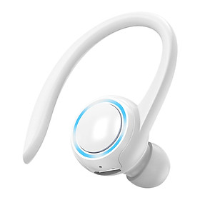 T10 Bluetooth Headset Ear Hook Sweatproof Headphone Stereo Single Ear in-Ear Earbuds for Gym Gaming Cycling Outdoor Indoor Noise Cancelling