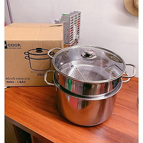 Mua NỒI XỬNG HẤP HQ COOK 28CM NẮP KÍNH CƯỜNG LỰC AN TOÀN