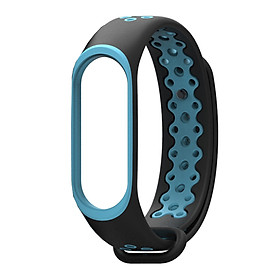 Vòng thay thế Xiaomi Miband 3 / Miband 4 cao su thể thao viền màu - Mijobs