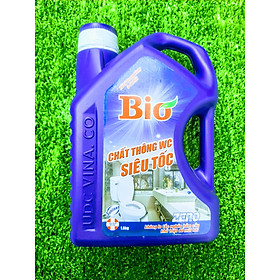 Chai Nước Thông Cầu Siêu Tốc BIO Tím 1,6Kg Thông Tắt Nghẽn Cực Mạnh, Sử Dụng Đổ Trực Tiếp.