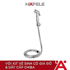 Vòi xịt vệ sinh có giá đỡ và dây cấp Chiba Hafele 589.34.921 Hàng chính