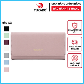 Ví dài nữ cầm tay thời trang PERFECT FOR YOU đựng tiền điện thoại da xước cao cấp cực đẹp giá rẻ PFY31 - Tukado