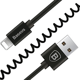 Mua Dây cáp sạc lò xo sạc cho iphone / ipad hỗ trợ sạc nhanh 2.4A hiệu Baseus chống đứt gẫy - hàng nhập khẩu