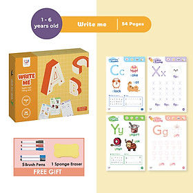 Đồ chơi Giáo dục sớm Thẻ Flashcard thông minh cho bé xóa được, học liệu giáo dục sớm thương hiệu Lalala Baby