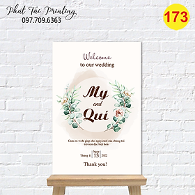 Mua Bảng Welcome trang trí đám cưới MS 173
