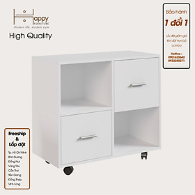 [Happy Home Furniture] COMFEE, Tủ đựng hồ sơ 2 tầng ,  80cm x 40cm x 66cm ( DxRxC), THK_014