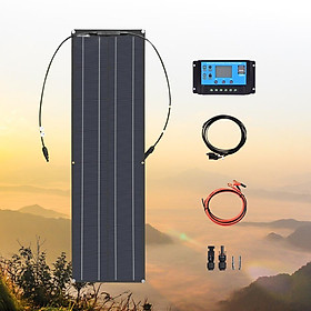 50W 100W 150W Solar panel hoặc Solarpanel kit Bộ điều khiển năng lượng mặt trời + Cáp năng lượng mặt trời + Đầu nối 110v 220v Bộ sạc ắc quy 1000 Inverter Màu sắc: 50W SOLAR KIT
