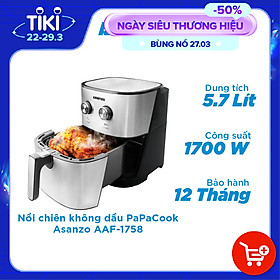 Nồi chiên không dầu Asanzo Papa Cook AAF1758 5.8L