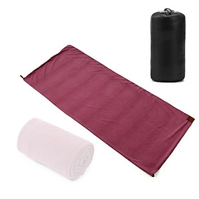 Outdoor Sleeping Bags Portable Emergency Sleeping Bag Light-weight Fleece Sleeping Bag for Camping Travel Hiking