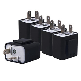 5x 12V 2 Pin Adjustable Frequency LED Flasher Relay Turn Signal Blinker .