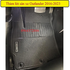 Thảm lót sàn cao su PVC cao cấp xe Outlander 2016 - 2023 - Hàng loại 1 HCAR không mùi