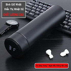 Mua Bình Giữ Nhiệt Inox 3 Lớp Cách Nhiệt Rất Tốt  Nắp Bình Giữ Nhiệt Có đèn Led Báo Nhiệt Độ Vô Cùng Hiện Đại Và Tiện Lợi