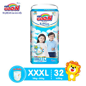 Tã quần Goon Premium cao cấp gói siêu đại XXXL32 (18kg ~ 30kg) 32 miếng