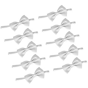 10Pcs Adjustable Pre-tied For Girls Boys Children Students Bow Tie Accessory